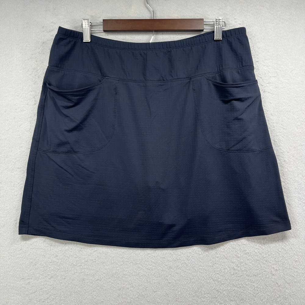 IBKÜL Skort Womens Large Navy Blue Athletic Golf Tennis Performance Tech Active